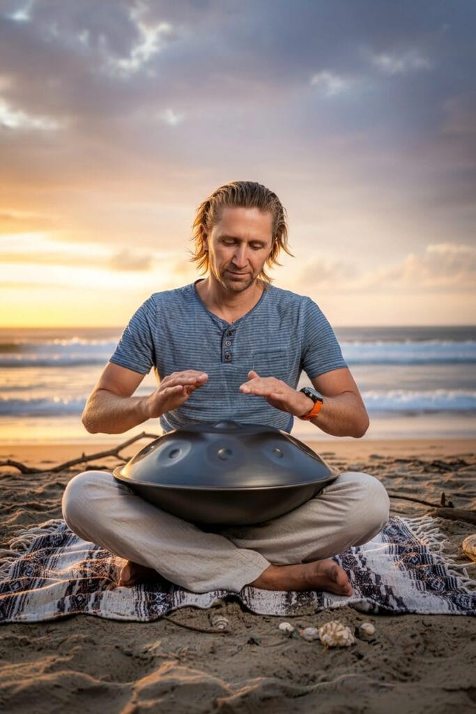 Fred handpan plage